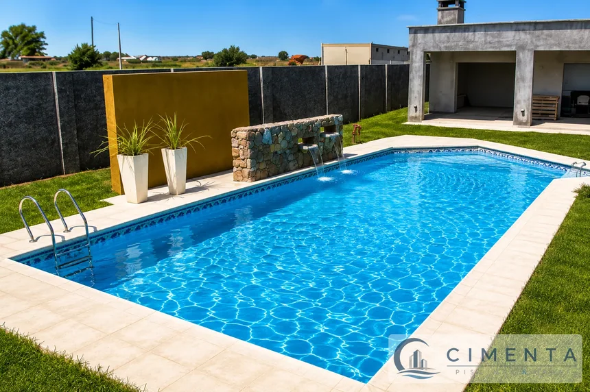 Proyecto de piscina terminado · Cimenta · Fotografía 3