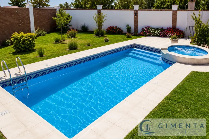 Proyecto de piscina terminado · Cimenta · Fotografía 4