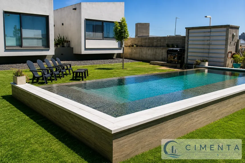 Proyecto de piscina terminado · Cimenta · Fotografía 9