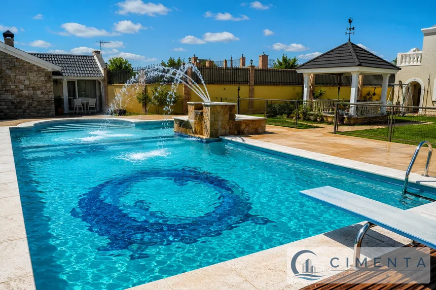 Proyecto de piscina terminado · Cimenta · Fotografía 15