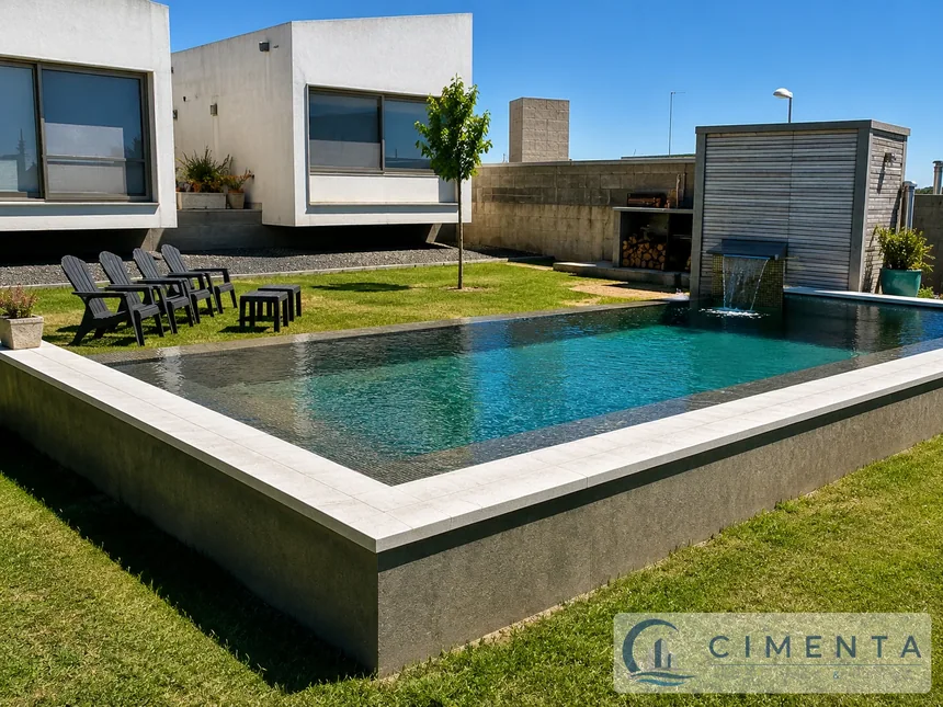 Proyecto de piscina terminado · Cimenta · Fotografía 16