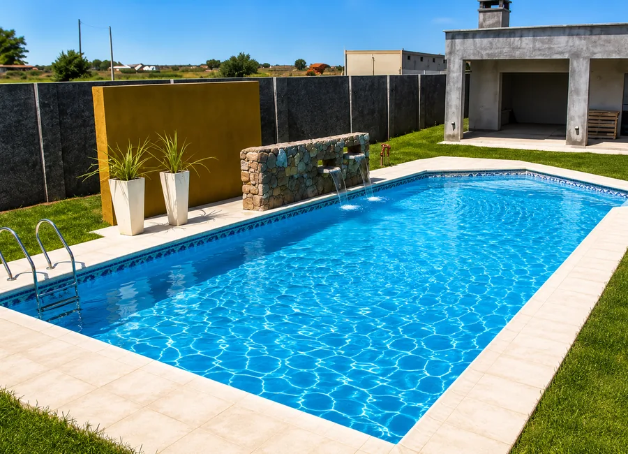 Obra de piscina realizada por Cimenta