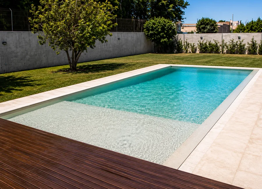 Obra de piscina realizada por Cimenta