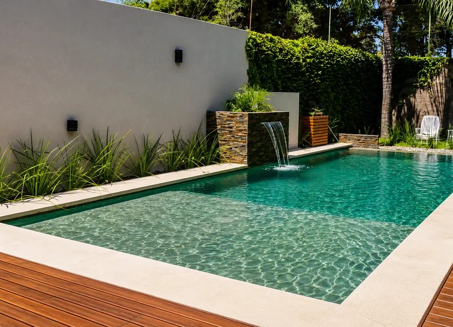 Obra de piscina realizada por Cimenta